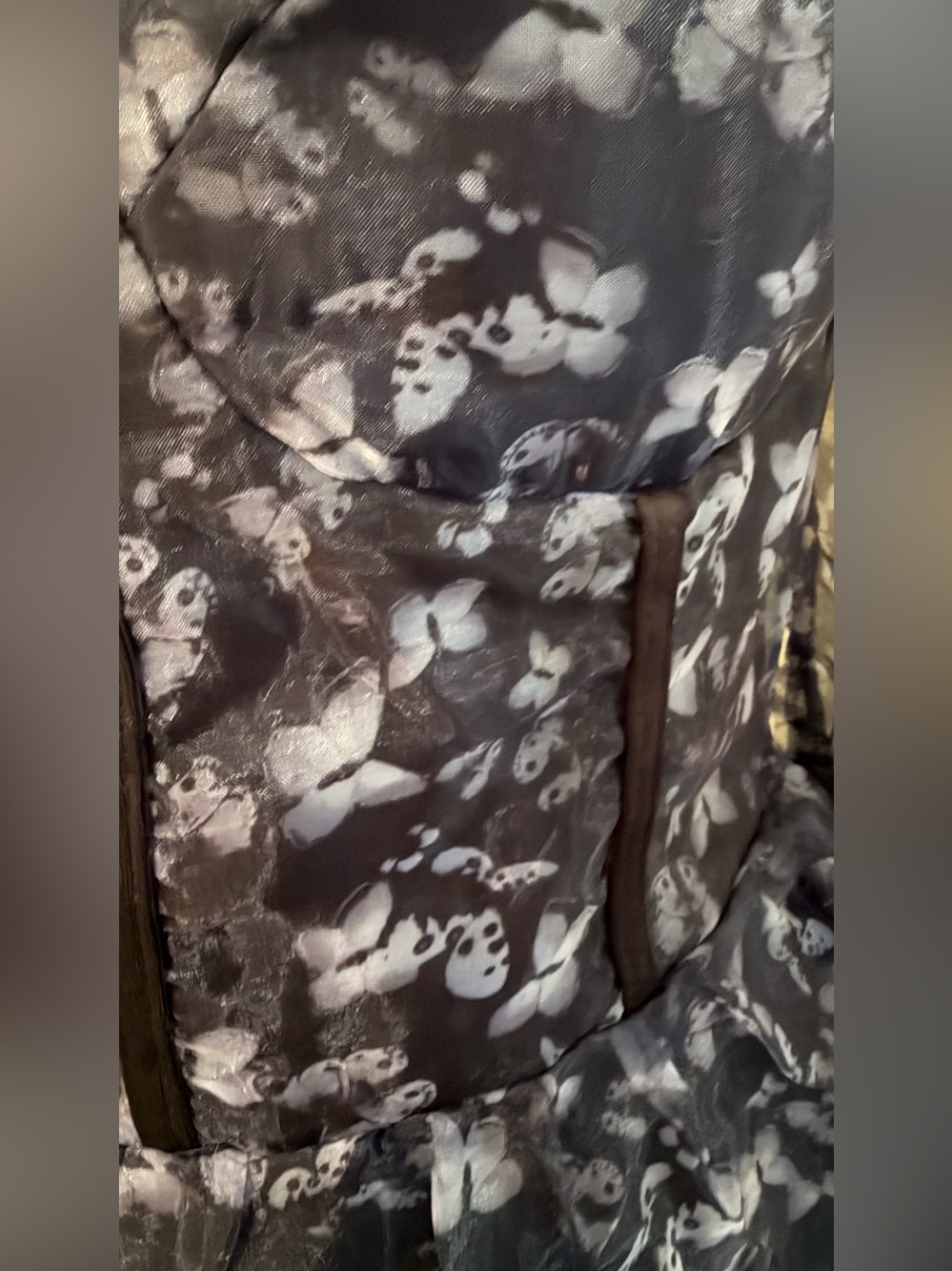 Sheer Puff-lantern Sleeve butterfly print Midi Dress by Missord - Picture 9 of 13